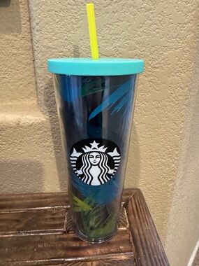 Starbucks Hawaii Turquoise Lid Tall Tumbler